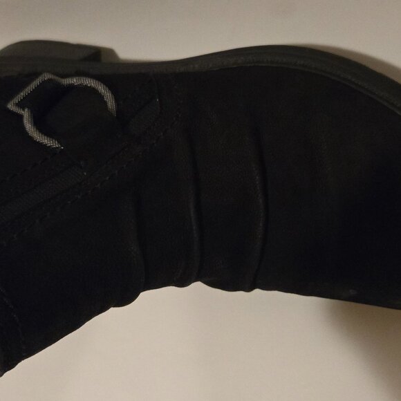 Clarks Collection Leather Ankle Boot Hearth Fay Black, Sz 8 - Picture 2 of 10